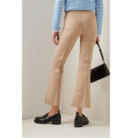 High Sport Cropped Kick-Leg Pants, Neutral Size XS - Picture 2 of 7